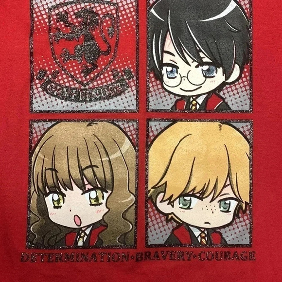 Harry Potter Kids Tee Shirt Red T-Shirt 6/6X New - Picture 2 of 4